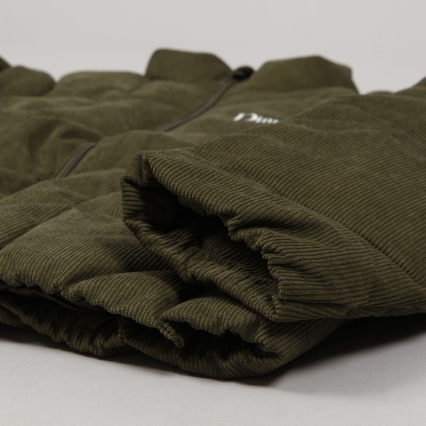 Dime Corduroy Wave Puffer Jacket Olive | www.schmetterlinghaus.at