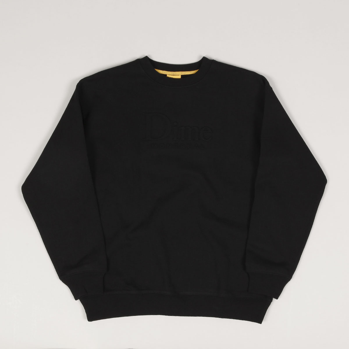 Dime Classic Embossed Crewneck Black - Skateboarding, Nike SB